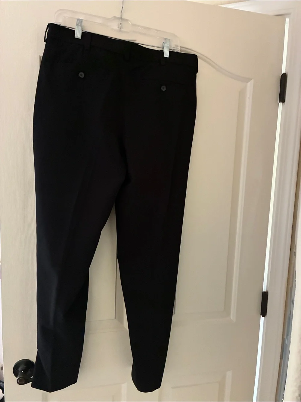 George Men's Black Dress Pants - Straight Leg